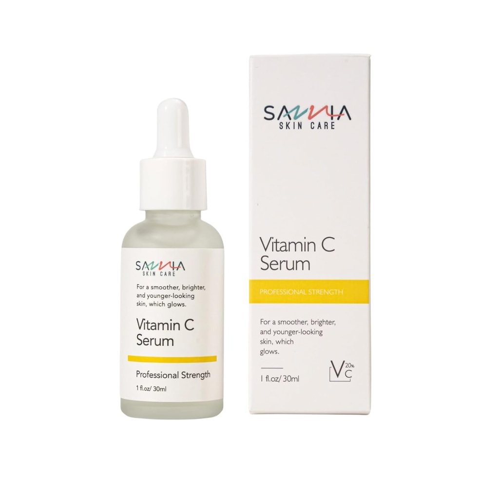 Vitamin C Serum For Face, For A Smoother, Brighter, and Younger-looking Skin, Which Glows, Hydrates And Evens Out Skin Tone, 1 fl.oz/30ml