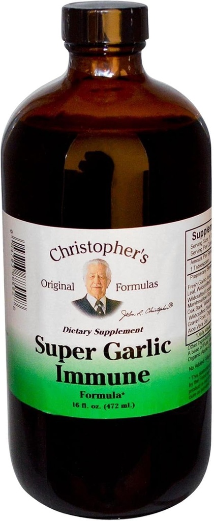 Christopher's Original Formulas Super Garlic Immune Syrup 16 fl oz