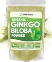 XPRS Nutra Organic Ginkgo Biloba Powder - Gingko Biloba Supplements for Cognition - Vegan Friendly Ginkoba Biloba Organic - Immunity Boosting Ginkgo Biloba Powder (16 oz)