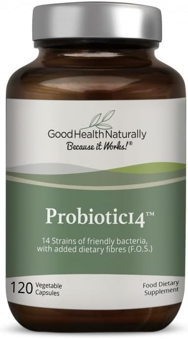 Probiotics 14 - Digestive Supplement, Gut Cleanse | 120 Capsules - Good Health Naturally