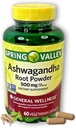 Ashwagandha- 500mg Root Powder, 60 Capsules (Pack of 1)