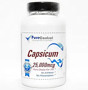 Capsicum 25,000mcg // 200 Capsules // Pure // by PureControl Supplements
