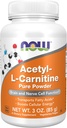 NOW Foods Supplements, ALC (Acetyl-L-Carnitine) Powder, Brain and Nerve Cell Function*, 3-Ounce