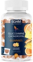 SOHM Glucosamine and Chondrotin Gummies 60 Count Individually Wrapped, Supports Joints Health and Bones Health, Glucosamine Chondroitin Gummies for Mens and Women Vegetarian (Pineapple,Orange)