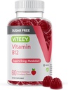 Viteey Vitamin B12 Gummies for Adults & Teens 1000mcg, Sugar Free - Good for Energy, Metabolism, Natural Energy Support - Vegan, Gelatin Free, Gluten Free, GMO Free - Chewable Strawberry Flavored