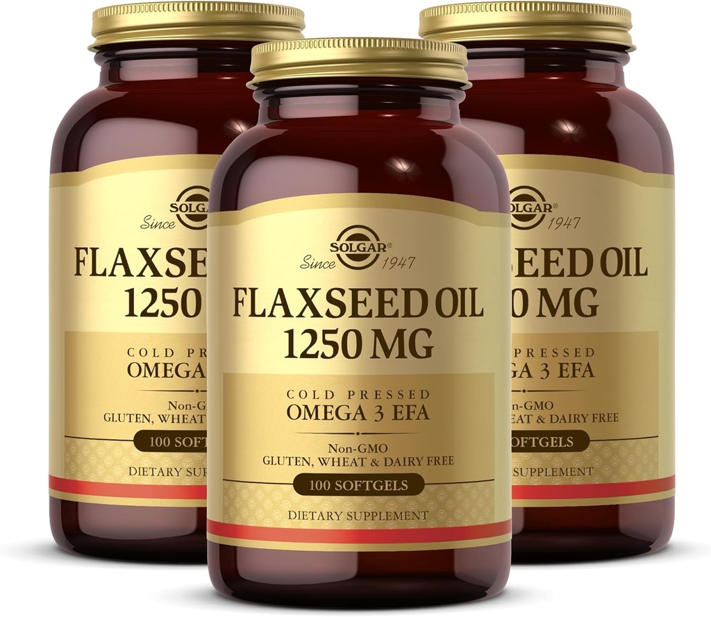 Flaxseed Oil 1250mg 100 SG 3-Pack