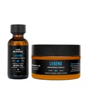 Live Bearded Beard Oil and Butter Grooming Kit - Made in the USA - All-Natural Ingredients with Shea, Argan, Jojoba - Growth Support | Legend Scent - Sandalwood, Vanilla