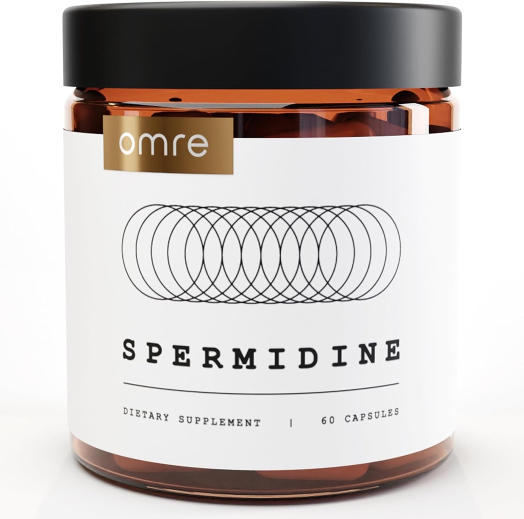 OMRE Spermidine Supplement (10mg of Non-Synthetic Spermidine) - 3rd-Party Tested 1000mg Wheat Germ Extract Standardized to No Less Than 1% Spermidine - 10mg of Natural Spermidine per Serving
