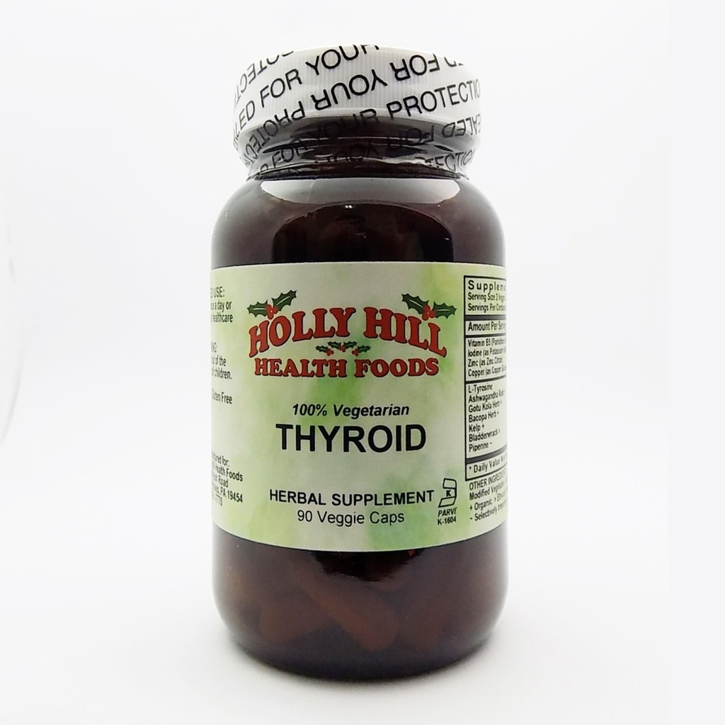 Holly Hill Health Foods, Thyroid, 90 Vegetarian Capsules