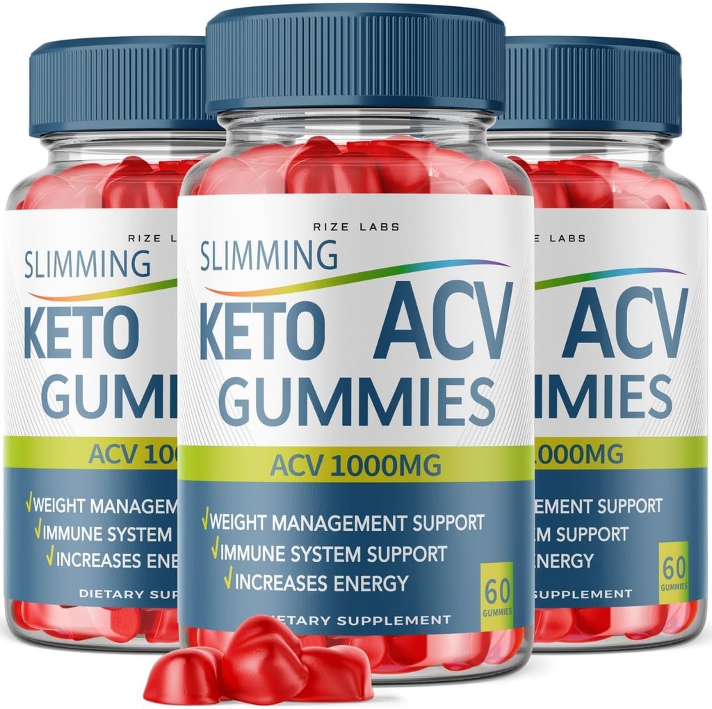 rize labs - Slimming Keto ACV Gummies for Advanced Weight Loss, Slimming Keto Gummies with Apple Cider Vinegar, Supplement Helps in Reducing Belly Fat (180 Gummies)