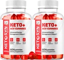 LIVORKA (2 Pack) Ketosyn ACV Gummies, Keto Syn Gummies, Ketosyn Keto Plus ACV Gummies, Ketosyn Keto ACV Gummies, Keto Syn ACV Gummies 1050 MG, Keto ACV Gummies Ketosyn, 120 Gummies for 2 Months