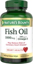 Nature’s Bounty Fish Oil, Supports Heart Health, 1000mg, Rapid Release Softgels, 145 Ct