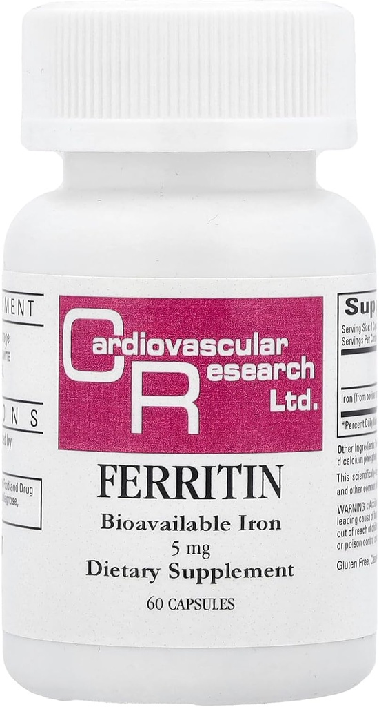 Cardiovascular Research Ferritin Capsules, 60 Count