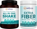 Reignite Wellness by JJ Virgin Vanilla Paleo-Inspired All-in-One Shake and Extra Fiber Powder Supplement