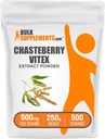 BulkSupplements.com Chasteberry Extract Powder - Chasteberry Sourced from Vitex Berry, Herbal Supplement - Vegan & Gluten Free, 500mg per Serving, 250g (8.8 oz) (Pack of 1)