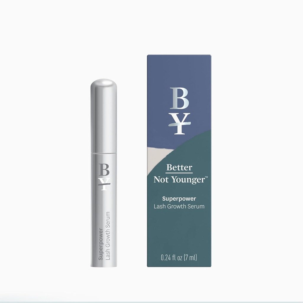 Better Not Younger Superpower Lash Serum (7ml) Lash Conditioner with Peptides, Vitamins & Nutrients - Enhancing Serum for Thicker, Fuller and Longer Lashes - Cruelty-Free