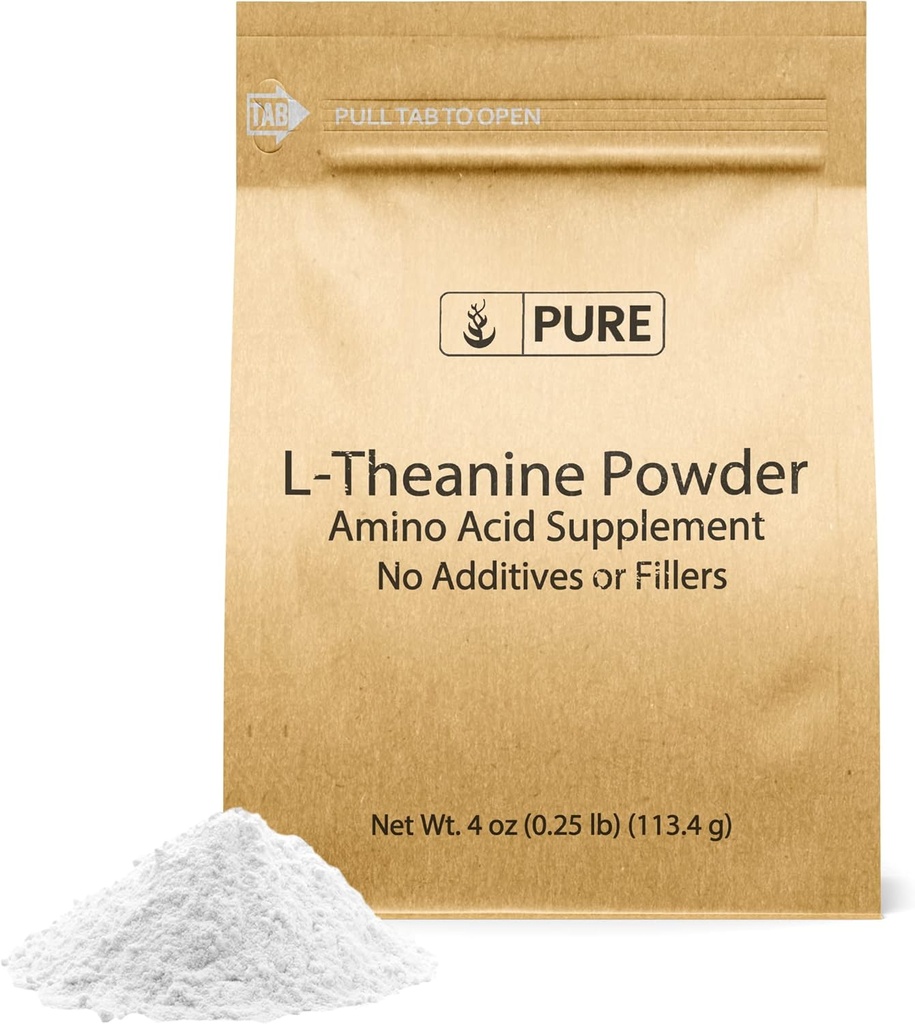 PURE ORIGINAL INGREDIENTS L-Theanine (4 oz) Amino Acid Supplement, No Additives or Fillers