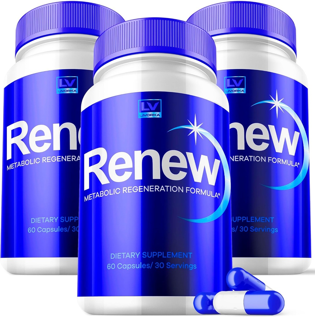 3 Pack - Renew, Renew Capsules, Renew Pills, Renew Capsules Advanced, Renew Maximum, 180 Capsules for 3 Months