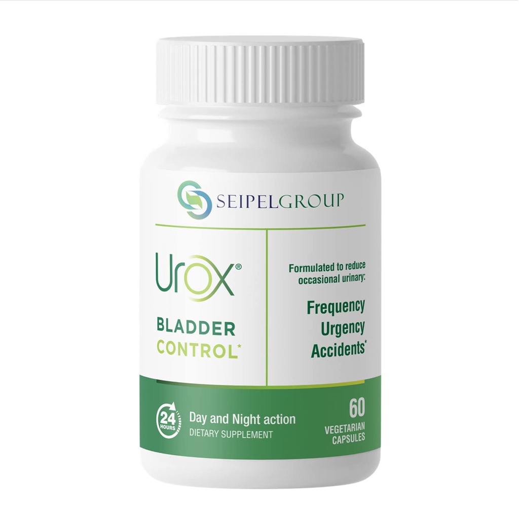 UROX Bladder Control, Safe and Effective Bladder Support Supplement for Men & Women, Helps Reduce Urinary Leakage, Incontinence, Frequency, Urgency, Night Trips to Bathroom - 60 Vegetarian Capsules