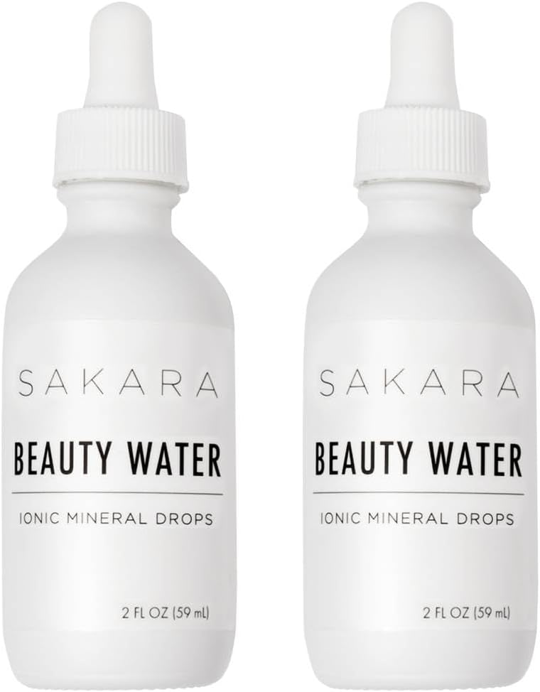 SAKARA Beauty Water Drops, 60 Servings - Trace Mineral Drops for Water, Mineral Water Liquid Magnesium, Chloride, Sodium, Potassium, & Boron Supplements, Liquid Vitamins Multi Minerals Supplement