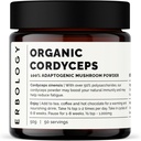 Erbology Organic Cordyceps Mushroom Powder 50 Servings - 48% Beta-glucans - Energy and Performance - Cordyceps Sinensis - Small Batch - Sustainably Grown in Europe - Vegan - Non-GMO - No Added Fillers