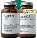AlgaeCal - Bone Builder Pack for Bone Density Increase, Clinically Supported Plant Based Calcium Supplement & Strontium, Vitamins K2 (100mg), D3 (1600 IU), Magnesium & 16 Essential nutrients