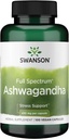 Swanson Ashwagandha Powder Supplement - Ashwagandha Root & Aerial Parts - Promotes Stress Relief & Energy - Ayurvedic Supplement for Natural Wellness (100 Capsules, 450mg Each)