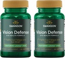 Swanson Vision Defense Antioxidant Vision Health Supplement Lutein Zeaxanthin Astaxanthin Broccoli Extract Bilberry Extract 60 Softgels Sgels (2 Pack)