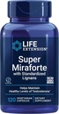Life Extension Super Miraforte with Standardized Lignans, chrysin, Nettle Root, Muira puama, maca, zinc, Focused Formula for Testosterone Benefits, Vegetarian, Gluten-Free, Non-GMO, 120 Capsules