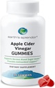 Earth's Splendor Apple Cider Vinegar Gummies - 30 Count - Vegan, Non-GMO, Gluten-Free - Supports Digestive Health, Detox, Immune System & Natural Energy - Delicious Fruity Flavor