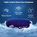 Steam Eye Mask Self-Heating Warm Compress for Dry Eye, Fast Relief for Stye, Puffy Sensitive Eyes - Moist Heat Mask for Sleep, 15 Pack