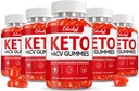 Keto ACV Gummies, Gluten & Sugar Free Apple Cider Vinegar Supplement for Men & Women - 300 Gummies (1500 mg-5 Pack)