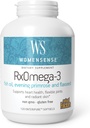 WomenSense by Natural Factors, RxOmega-3 Fish Oil, Supports a Healthy Heart and Joints with Primrose Oil, Omega-3 DHA and EPA, Gluten Free, 120 softgels (60 servings)