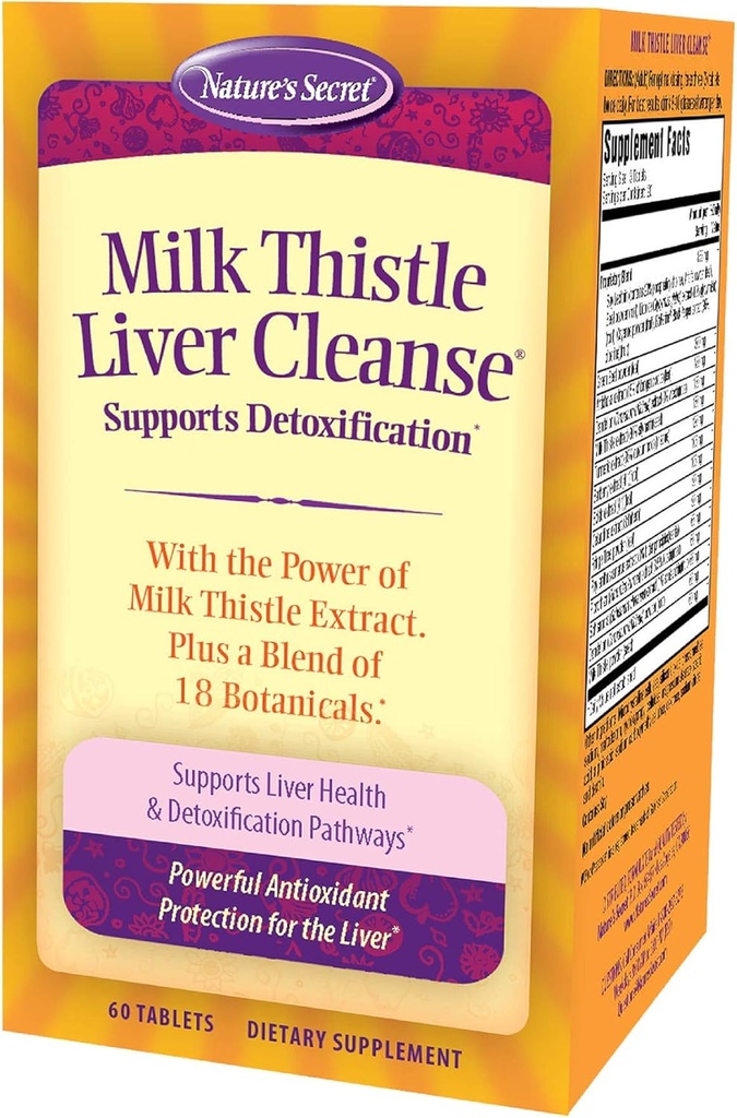 Nature's Secret Milk Thistle Liver Cleanse Tabs, 60 ct