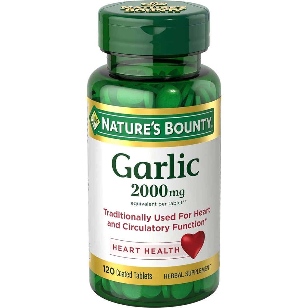Nature's Bounty Garlic 2000mg, Tablets 120 ea