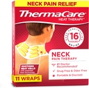 ThermaCare Heat Wraps for Neck & Shoulder Pain Relief - Portable Adhesive Heating Pads with 16-Hour Therapeutic Heat - Drug-Free Muscle & Joint Soothing Patches - Large - 11-Count
