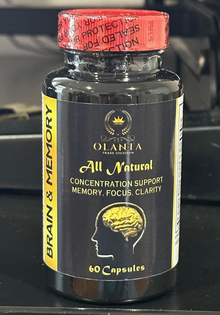 Brain and Memory Supplements - Immune Support, Supplement for Support Memory and Focus with Ginkgo Biloba Supplements, Supports Brain Function - 1 Bottle 60 Capsules