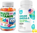 DR. MORITZ Kids Multivitamin Gummies and Vegan Omega 60 Softgels