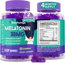 Melatonin Gummies 30mg for Adults - Maximum Strength Melatonin Gummies for Relaxation & Soothing, Exogenous Melatonin Supplement with FOS for Immune, Gut Health and pH Balance, Sugar Free -120 Counts