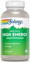 SOLARAY Once Daily High Energy Multivitamin for Women and Men - Energy Supplements - Immune Support w/Vitamin C, A, D and E, Vitamin B Complex, Trace Minerals, 60-Day Guarantee, 180 Serv, 180 VegCaps