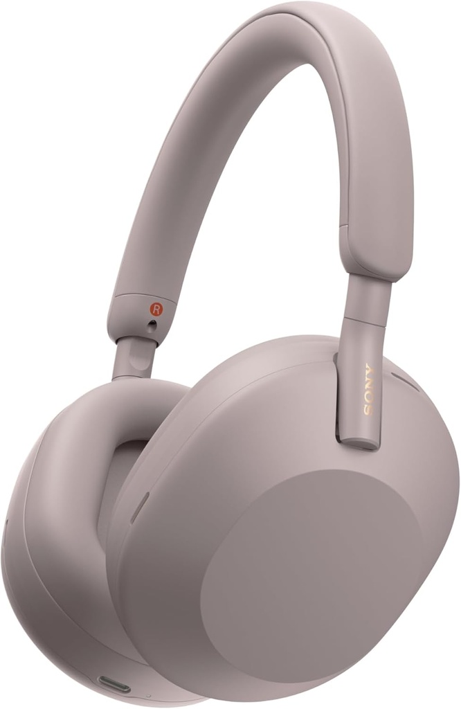 Sony WH-1000XM5 Premium Noise Canceling Wireless Headphones, Auto NC Optimizer, 30-Hour Battery, Alexa Voice Control, Smoky Pink