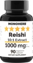 MONOHERB Reishi Mushroom Extract 1000 mg - 90 Vegetarian Capsules