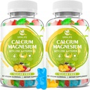 Calcium Magnesium Zinc Supplement with Vitamin D3, Sugar Free Calcium Gummies for Women Men, High Potency Magnesium Gummies for Bone & Muscle & Immune Health, Mixed Flavors - 120 Count