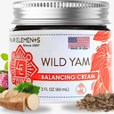 Four Elements 4E Wild Yam Balancing Cream, 2 OZ - 1st Place Winner at the 2023 International Herb Symposium for Creams and Salves! Proudly Farmed, Crafted and Packaged in WI, USA.