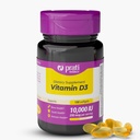 Vitamin D3 10,000 IU – 100 Softgels – Supports Defense System, Bone & Muscle Health – Family Size