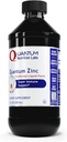 Quantum Nutrition Labs Zinc - Liquid Zinc Drops, Zinc Supplements, Zinc Tincture for Adults, 25mg Zinc Sulfate Per Serving for Metabolic Function & Immune Support - 8 Fl Oz Bottle