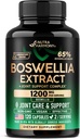 Boswellia 1200mg - Boswellia Extract | Turmeric | Hyaluronic Acid | MSM | Same - Joint Health & Comfort - Boswellia Serrata | 65% Boswellic Acid - for Men & Women - Made in USA - 120 Capsules