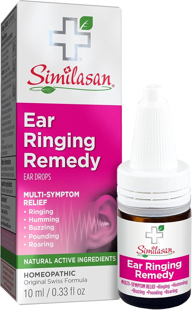 Similasan Ear Ringing Remedy Ear Drops 0.33 Ounce Bottle
