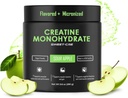 Creatine Monohydrate – 5g Creatine Monohydrate Powder – Advanced Creatine for Women and Men – Bulk Supplements Creatine – Delicious Fruit Punch Flavor – 10oz (40 Servings, Sour Apple)