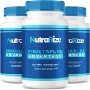(3 Pack) Prostapure Capsules, Prostapure Advantage Prostate Supplement, Official All-Natural Advanced Formula, Maximum Strength Pills to Support Overall Health, Prosta Pure Reviews (180 Capsules)
